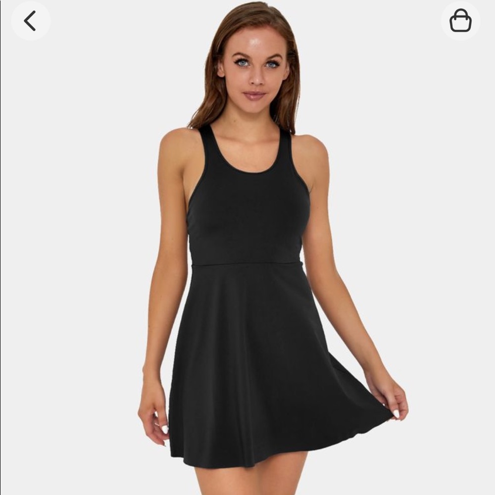 NWT Black Halara dress M